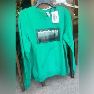Zyia Seedling Green Hiking Crewneck NWT - Large